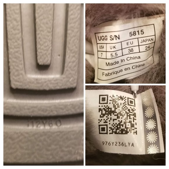 UGG Australia 5815 Classic Tall Gray Suede Boots Sheepskin Winter Boots Womens 7 - Picture 13 of 16